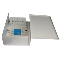 Бокс оптический Cabeus, портов: 24, ST/FC, цвет: серый, (FO-WL-24ST)