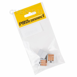 Универсальная многоразовая 3-проводная клемма (0,08-2,5 (4) мм²) PROCONNECT (ПАКЕТ БОБ) 3 шт