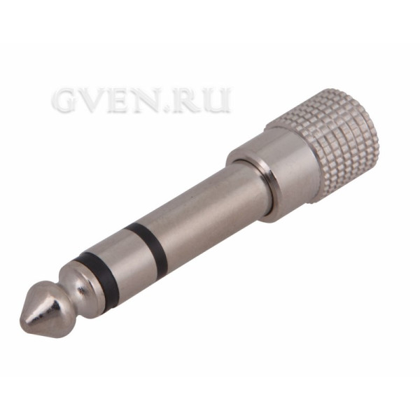 Купить ПЕРЕХОДНИК штекер 6.3мм стерео - гнездо 3.5мм стерео (металл) REXANT 14-0205 SDS 14-0205 SDS