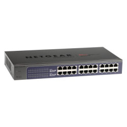 NETGEAR 16-port 10/100/1000 Mbps switch with internal power supply and Green features (for rack-mount)