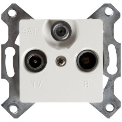 LEGRAND 773635 Розетка TV-FM-SAT, звезда, 4-2150МГц, белая, Cariva