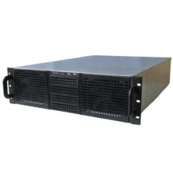 EB306-B-0 3U корпус для сервера. 6 отсеков 5.25, 4 внешних отсека 3.5 или 14 HDD фиксированных или с горячей заменой . Стандартный блок питания PS/2, возможность установки блоков питания 2U, 2U с резервированием, 3U,  3U redundant. Глу