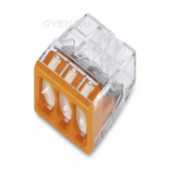 2273-243 Электромонтажные экспресс-клеммы   (3*2.5мм2 с пастой) 100шт  WAGO