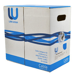 B6413-19 Lan Union Кабель Витая пара F/UTP 4 пары, Кат. 5e, AWG 24, коробка 305 м, LSOH, цвет оранжевый