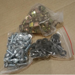 Комплект монтажный №2 (винт, шайба, гайка с защёлкой), 50 шт