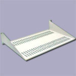 MS30 (МС-30) Полка консольная в шкаф 19 18U, 22U, 27U, 33U, 42U, 47U, высота 2U, переднее крепление, Глубина=300 мм, серая (Grey)