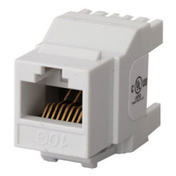 Модуль Вставка Keystone Jack RJ-45 (8P8C), кат.6a (10G), белая, арт. KJ6-8P8C-C6A-180-WH Модуль Вставка Keystone Jack RJ-45 (8P8C), кат.6a (10G), белая, арт. KJ6-8P8C-C6A-180-WH
