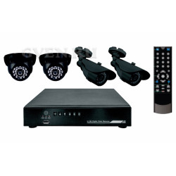 Комплект видеонаблюдения   2 внутренние камеры 2 наружные камеры (без жесткого диска)  REXANT