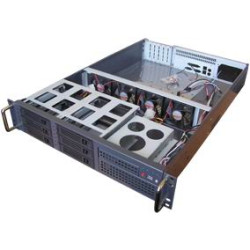 GVE-2U646B (2U4F7H) Корпус серверный 2U для установки в стойку (4fan,7hdd) Rack Mount chassis 19,1х5,25ext+1х3,5ext+6х3,5HDD, 5PCI Low Profil, 4Fans, MB mATX, ATX, EATX 12x 9,6, глуб.