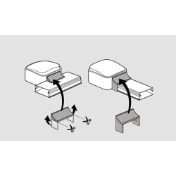 Адаптер QUTEO к мини-каналу 40x16 мм METRA, арт. 638157