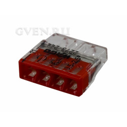 2273-244 Электромонтажные экспресс-клеммы   (4*2.5мм2 с пастой) 100шт  WAGO