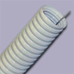 Труба гофрированная ПВХ для электропроводки D20 мм, с протяжкой, бухта 100м, цена за 1м