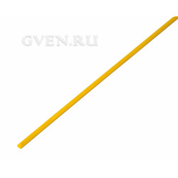 2.5 / 1.25 мм 1м термоусадка жёлтая  REXANT