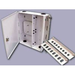 КРОН-24 Кросс распределительный оптический настенный на 1-24 портов ST-ST/SC-SC/FC-FC коннекторов + сплайс кассета