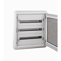 Щит электрический настенный Legrand XL3 160, встраиваемый, IP40, 3х24мод., с клеммным блоком, цвет: серый, (металл)