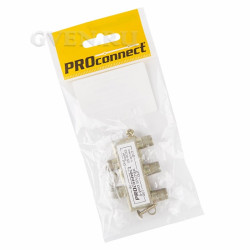 ДЕЛИТЕЛЬ ТВ х 4 под F разъём 5-900 МГц  PROCONNECT (ПАКЕТ БОБ) 1 шт