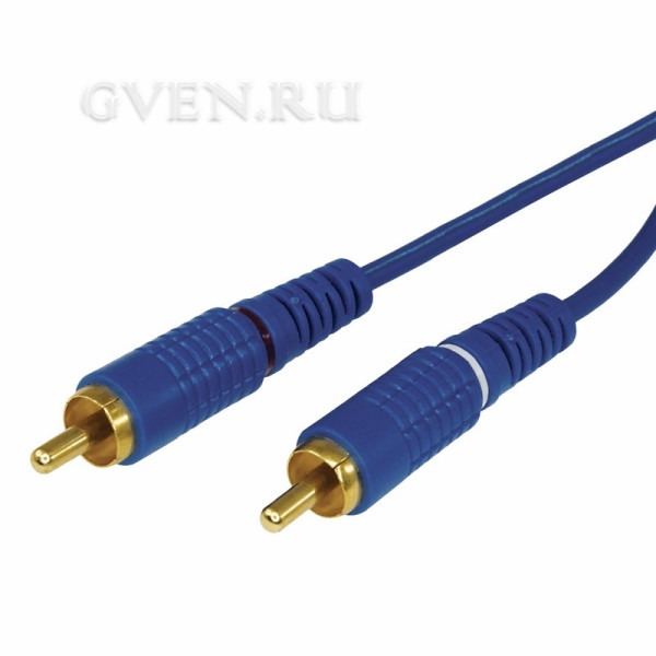 Купить Шнур 2x2 RCA 1.5М синий gold REXANT 17-0103-1 SDS 17-0103-1 SDS