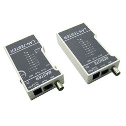 Hyperline HL-NCT1-LT-100 Кабельный тестер универсальный для витой пары, коаксиала, телефона (кож.зам.чехол) [HL-NCT1]