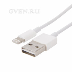 Кабель для iPhone 5/5S/5C/6/6+  с 2-х сторонним разъемом USB 1М белый REXANT