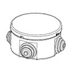 Купить 44071JBR070 Коробка разветвительная с крышкой D=70х40 мм 4 вых. IP44 44071 Экопласт