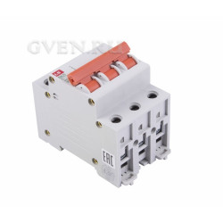 Автоматический выключатель BKN 3P C25A, тип C, 3 полюса, 6кА, 240/415В, номинальный ток 25A