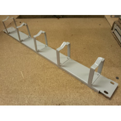 JRP1 Кабельный органайзер горизонтальный с кольцами в шкаф 19 18U, 22U, 27U, 33U, 42U, 47U, высота 1U, серый (Grey)