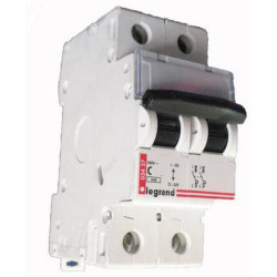 LEGRAND 409204 Автоматический выключатель, серия DX3, С25A, 25kA, 2-полюсный