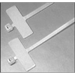 Стяжки кабельные Cabeus, неоткрываемые, 2,5х200 мм, 100 шт, цвет: белый