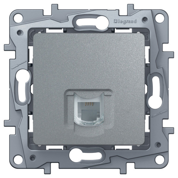 Купить LEGRAND 672440 Модуль розетки телефонный RJ11, алюминий, ETIKA L672440 Legrand L672440 Legrand