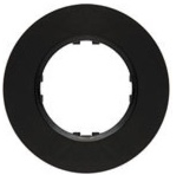 Купить 889110-1 Рамка 1-постовая круглая из натурального темного стекла Vintage 889110-1 Экопласт