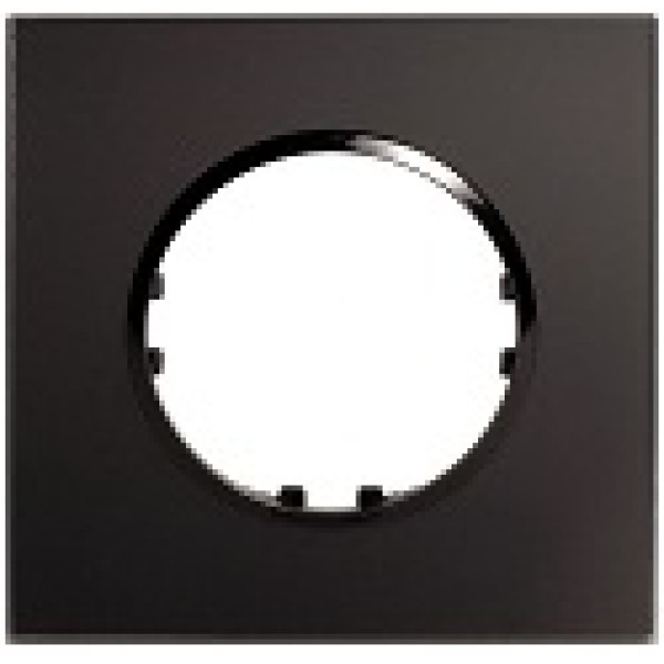 Купить 884110 Рамка 1-постовая квадрат из натурального темного стекла Vintage 884110 Экопласт