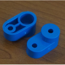 Изолятор угловой для нулевой шины синий YIS32