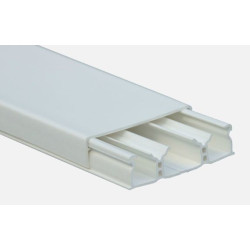 Мини-плинтус 60х16, 3 секции, с крышкой, длина 2.10м, (цена за 1м), арт. 030026