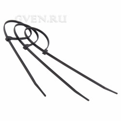 Хомут nylon 400 х 5.0 мм 100 шт черный  профессиональный