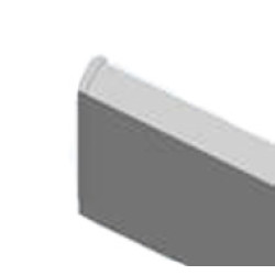 Efapel 10105 ABR Заглушка торцевая левая,110х20-(нового образца)