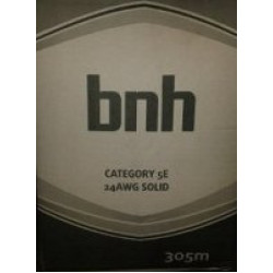 Кабель витая пара BNH U/UTP, 4 пар., кат. 5e, 100МГц, AWG24, PVC, 305м