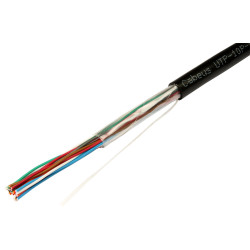 Кабель многопарный Cabeus, U/UTP, 10 пар., кат. 3, UV PE, 1м, снаружи зданий, цвет: чёрный