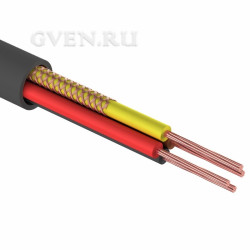 Шнур комбинированный ШВЭП (ШСМ) 4x0.12мм², 200м., черный  REXANT