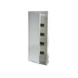 Щит электрический настенный Legrand Nedbox, встраиваемый, IP40, 4х12мод., с клеммным блоком, дверь: металл, цвет: белый, (металл)