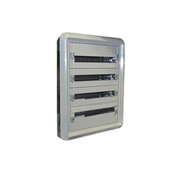 Щит электрический настенный Legrand XL3 160, встраиваемый, IP40, 4х24мод., с клеммным блоком, цвет: серый, (металл)