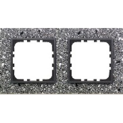 Рамка 2-постовая из декоративного камня (серый гранит) Серия LK60 Экопласт, арт. 864279