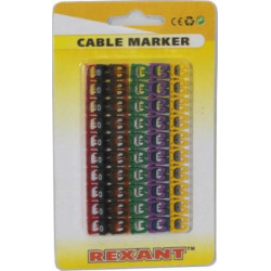 Кабельный маркер от 4 до 6 мм 10*10 маркеров, в блистере