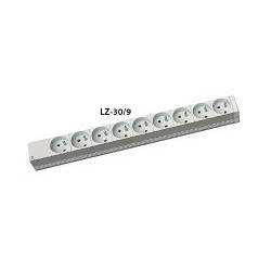 ZPAS WZ-LZ30-09-SU-000 (WZ-LZ30-09-SU-000/C) Блок розеток 19, 9 розеток, шнур 3м, арт. 68525