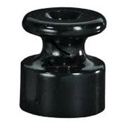 Фиксатор кабеля (изолятор) для внешней проводки кабеля (черн.) LK Vintage, арт. 888308-1