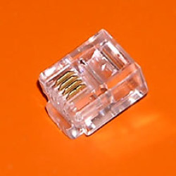 MP6P4C Коннектор телефонный разъем вилка RJ-11 6P4C