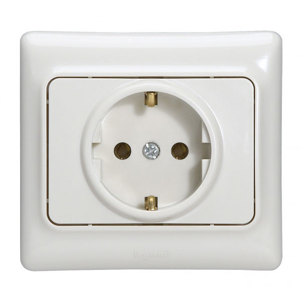 Купить LEGRAND 782111 Розетка 2К+3, с винтовыми зажимами, немецкий стандарт, 16А, 250В, белая, Kaptika L782111 Legrand L782111 Legrand
