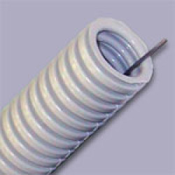 Труба гофрированная ПВХ для электропроводки D25 мм, с протяжкой, бухта 50 м