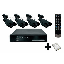 Комплект видеонаблюдения   4 наружные камеры (с жестким диском)  REXANT