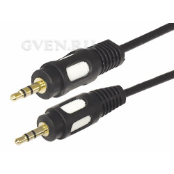Шнур 3.5 Stereo Plug - 3.5 Stereo Plug  10М  (GOLD) (PL-3436-10)