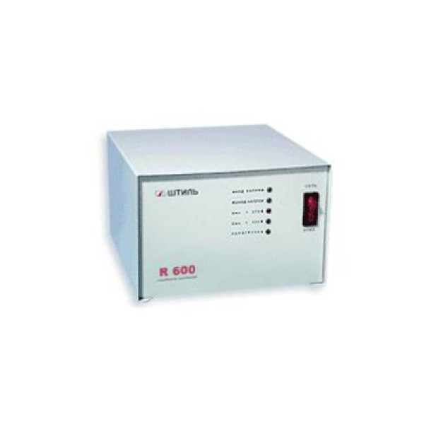 Купить 521006 Серия R R600 Однофазные стабилизаторы переменного напряжения Штиль 0,6 кВА, 220±7%В, 165...265В, 135...275В, 125х175х210 мм, 4кг. Штиль